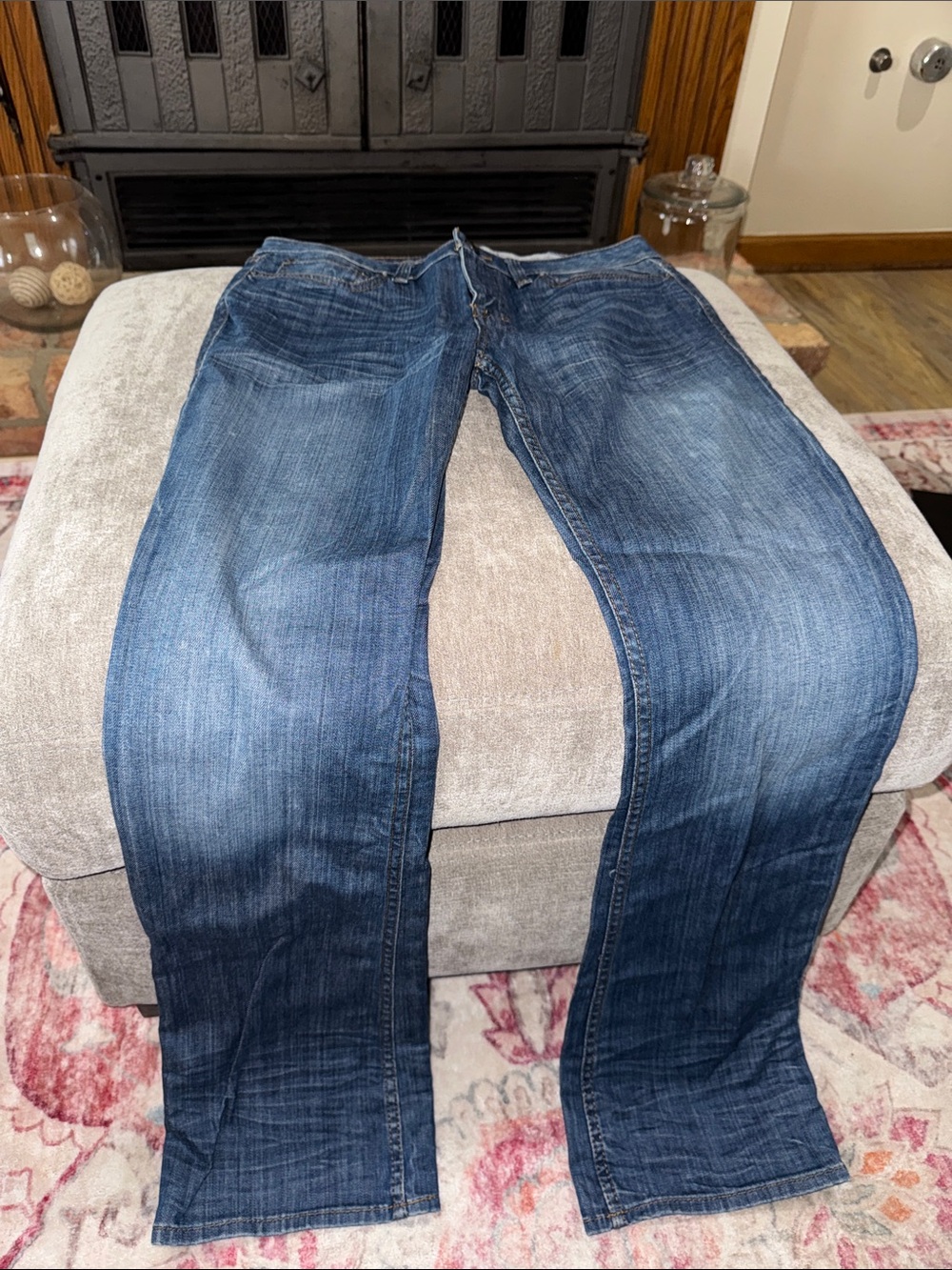 William Rast Woman’s Dark Blue Relaxed Straight Jeans